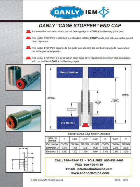 Cage Stopper End Cap